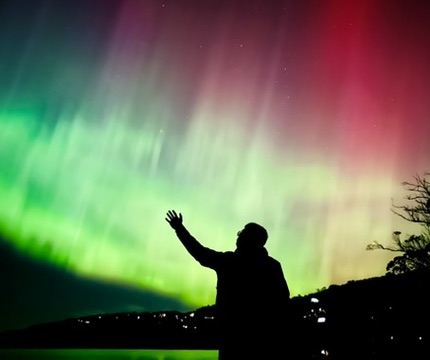 Aurora australis over Tasmania